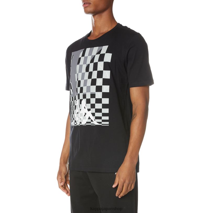 Kappa 男性 フィンTシャツ ブラックジェット 480LJ135