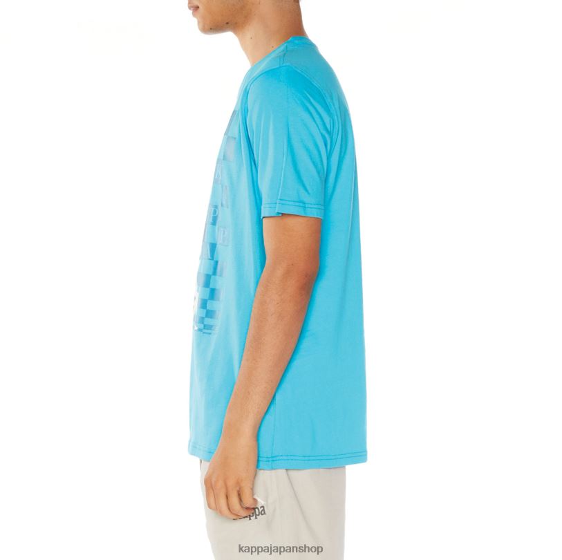 Kappa 男性 フィンTシャツ ターコイズ 480LJ136