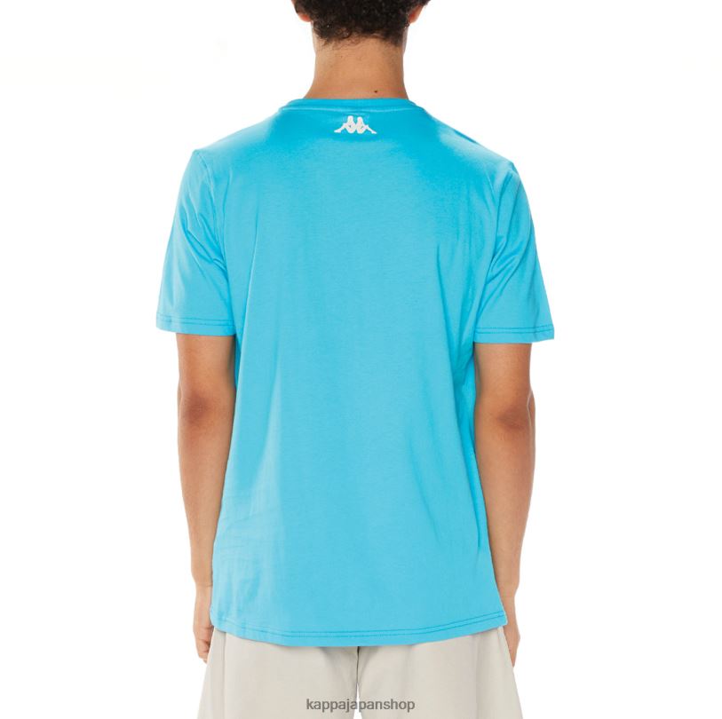 Kappa 男性 フィンTシャツ ターコイズ 480LJ136