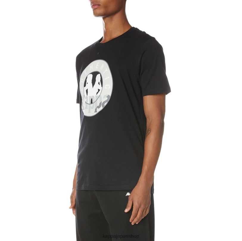 Kappa 男性 アイラ Tシャツ ブラックジェット 480LJ137