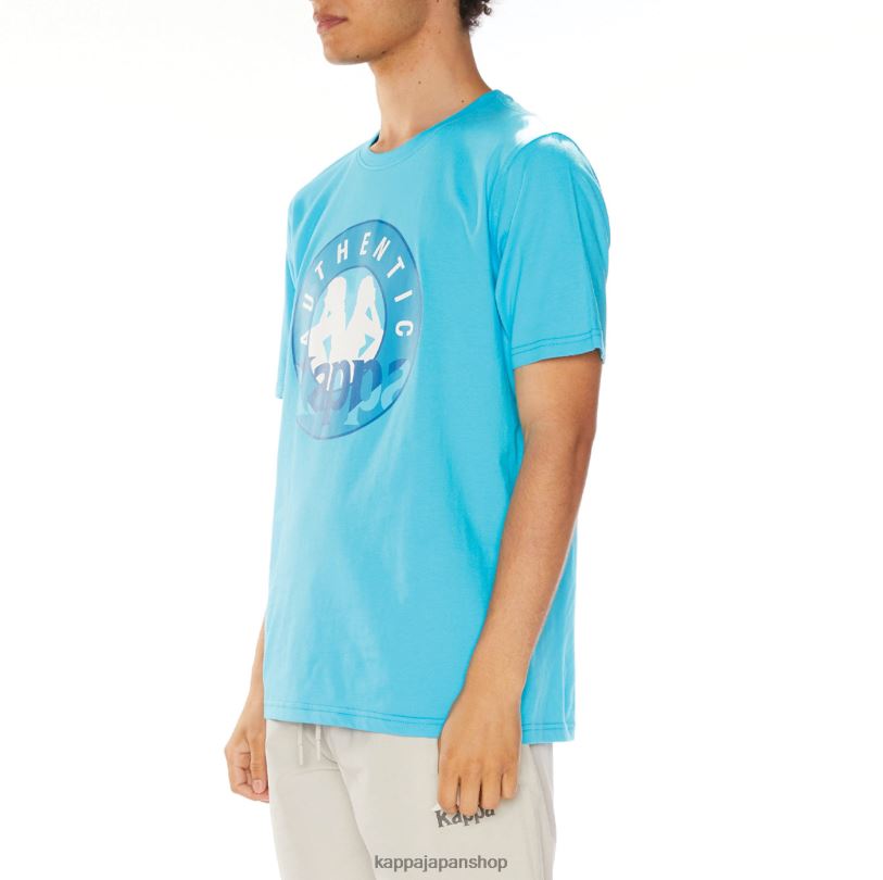 Kappa 男性 アイラ Tシャツ ターコイズ 480LJ138