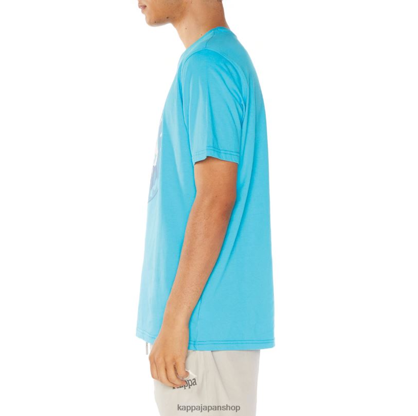 Kappa 男性 アイラ Tシャツ ターコイズ 480LJ138