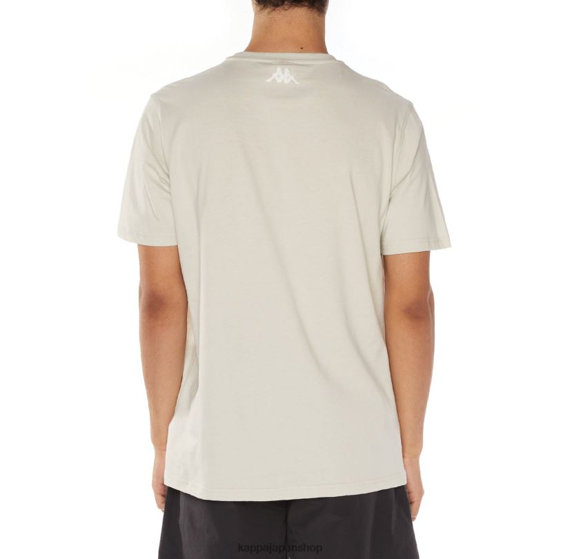 Kappa 男性 クイン Tシャツ グレー 480LJ140