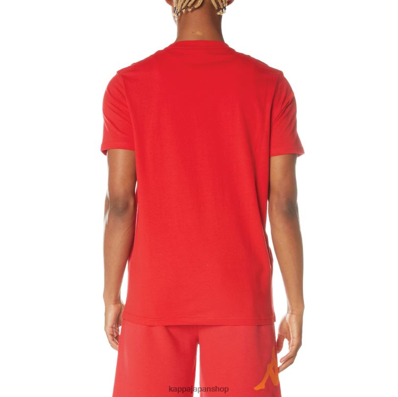 Kappa 男性 本物の牧場Tシャツ 赤 480LJ143