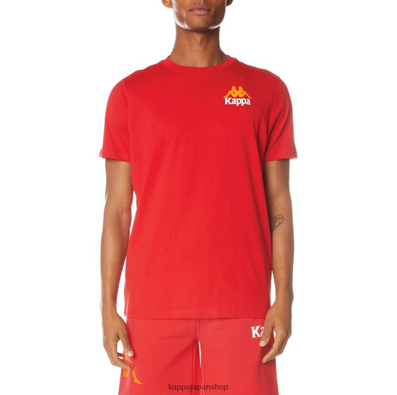 Kappa 男性 本物のエイブルズTシャツ 赤 480LJ147