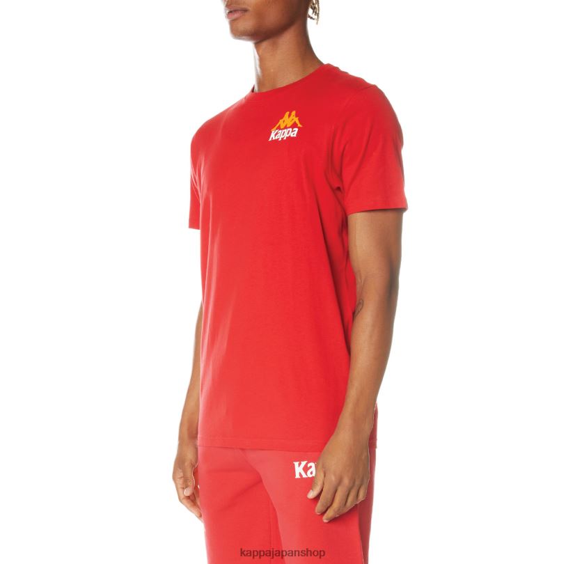 Kappa 男性 本物のエイブルズTシャツ 赤 480LJ147