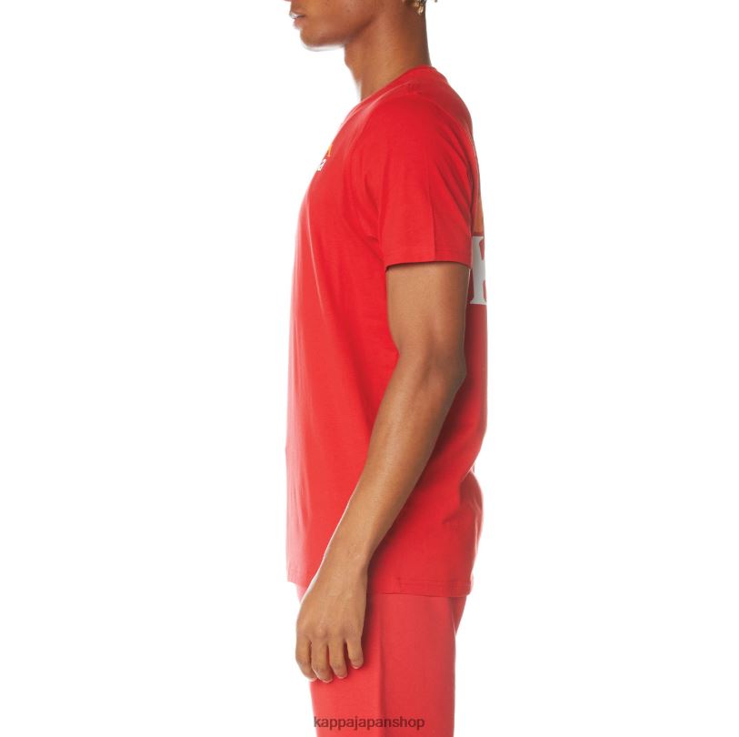 Kappa 男性 本物のエイブルズTシャツ 赤 480LJ147