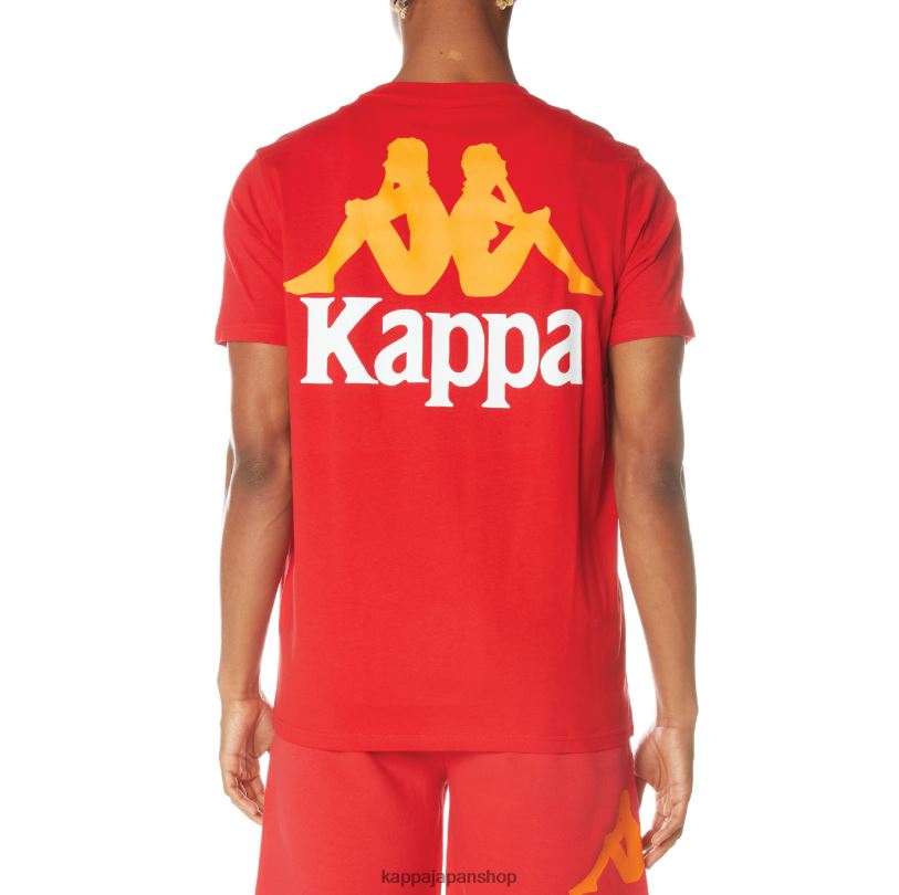 Kappa 男性 本物のエイブルズTシャツ 赤 480LJ147