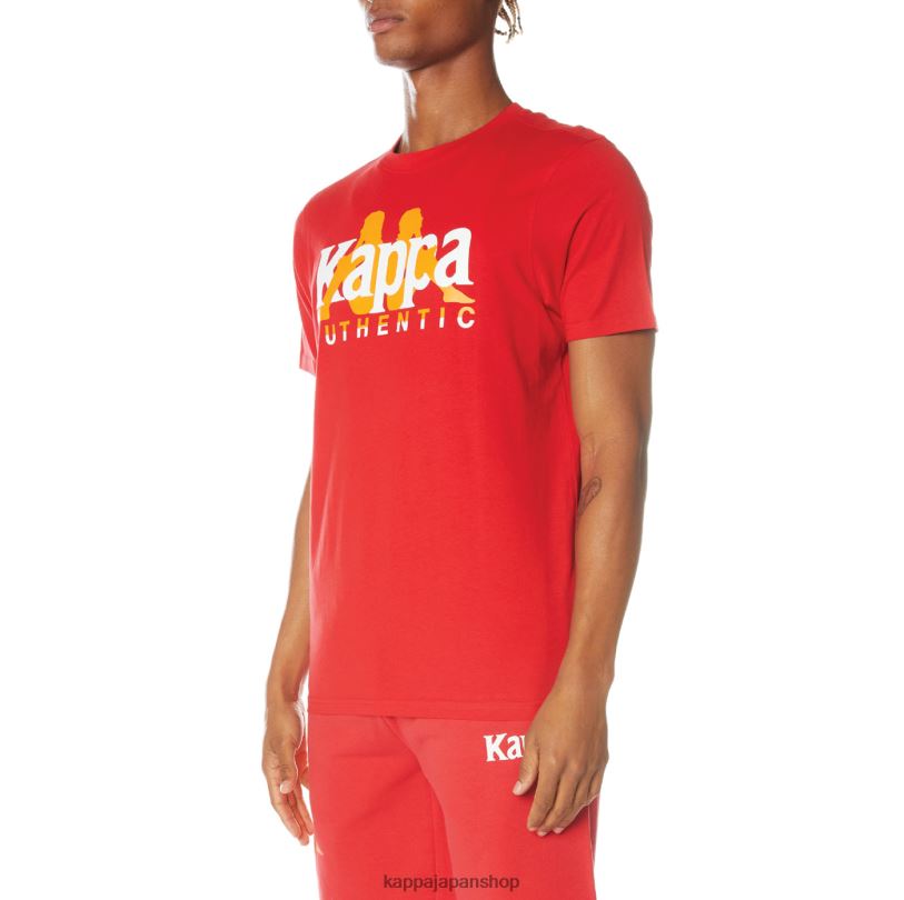 Kappa 男性 本物のヴァンガードTシャツ 赤 480LJ149