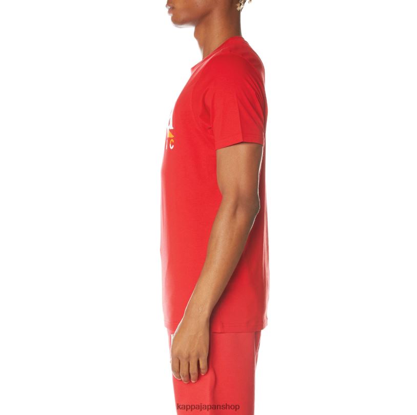 Kappa 男性 本物のヴァンガードTシャツ 赤 480LJ149