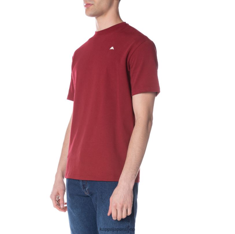 Kappa 男性 ローブジョバーニダルフィスTシャツ バーガンディ 480LJ150