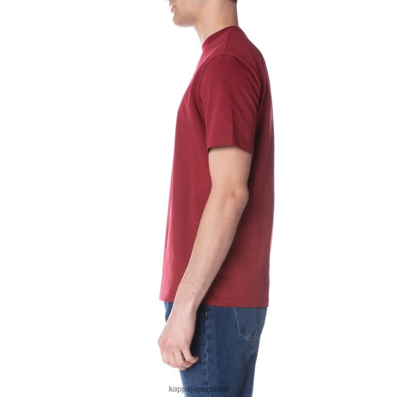 Kappa 男性 ローブジョバーニダルフィスTシャツ バーガンディ 480LJ150