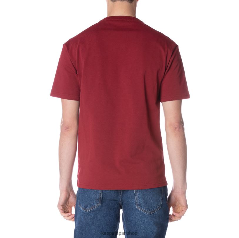 Kappa 男性 ローブジョバーニダルフィスTシャツ バーガンディ 480LJ150