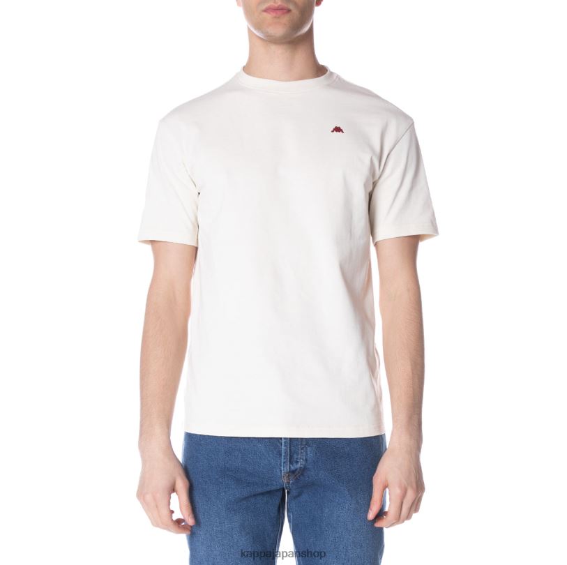 Kappa 男性 ローブジョバーニダルフィスTシャツ クリーム 480LJ151