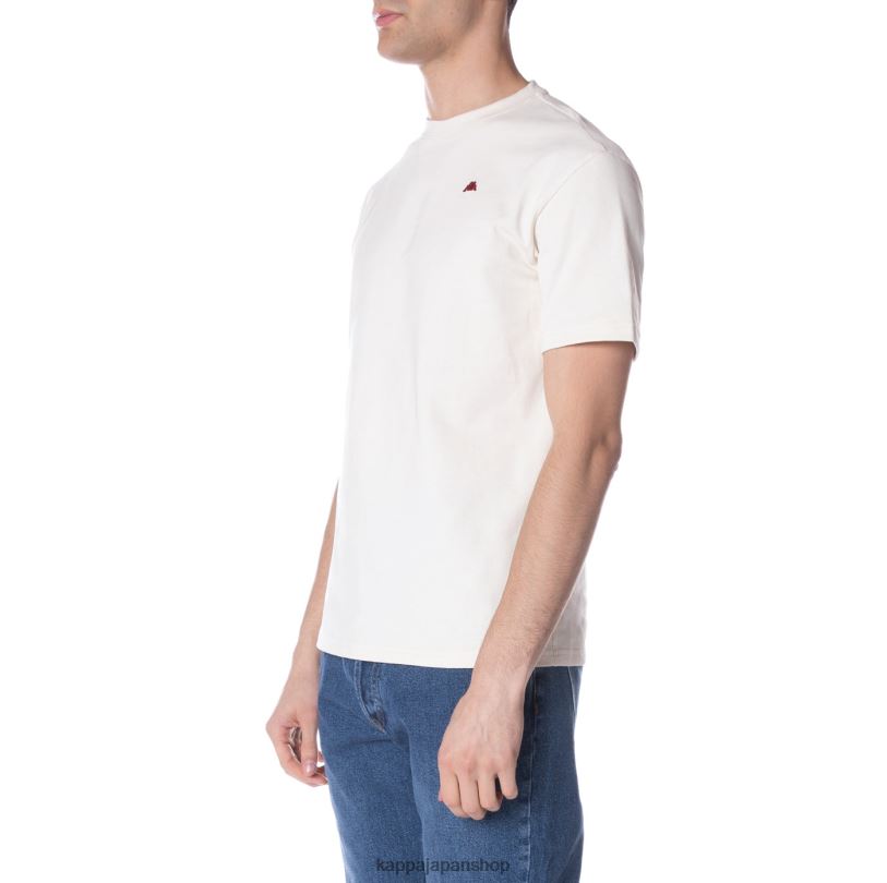 Kappa 男性 ローブジョバーニダルフィスTシャツ クリーム 480LJ151