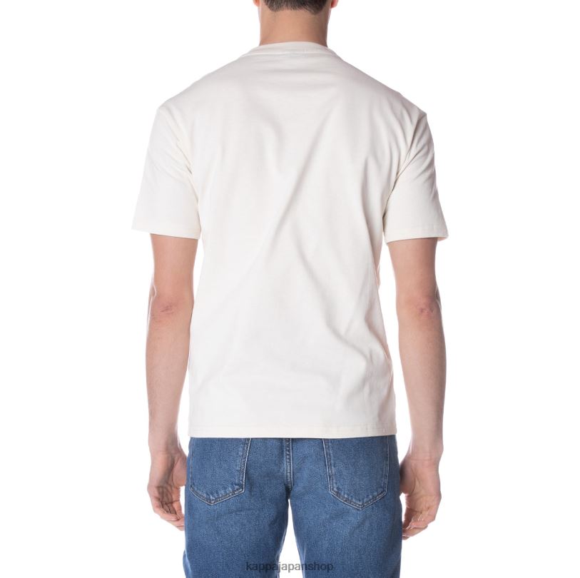Kappa 男性 ローブジョバーニダルフィスTシャツ クリーム 480LJ151