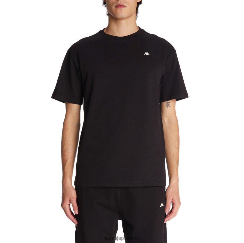 Kappa 男性 ローブジョバーニダルフィスTシャツ 黒 480LJ152
