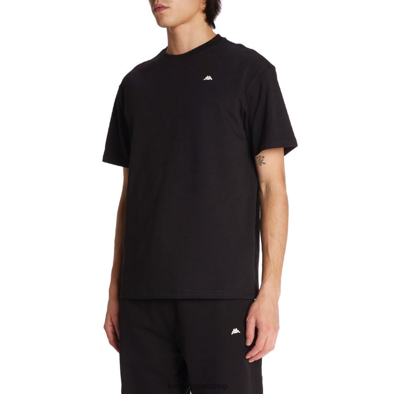 Kappa 男性 ローブジョバーニダルフィスTシャツ 黒 480LJ152
