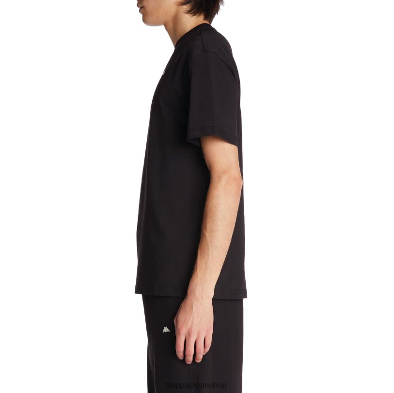 Kappa 男性 ローブジョバーニダルフィスTシャツ 黒 480LJ152