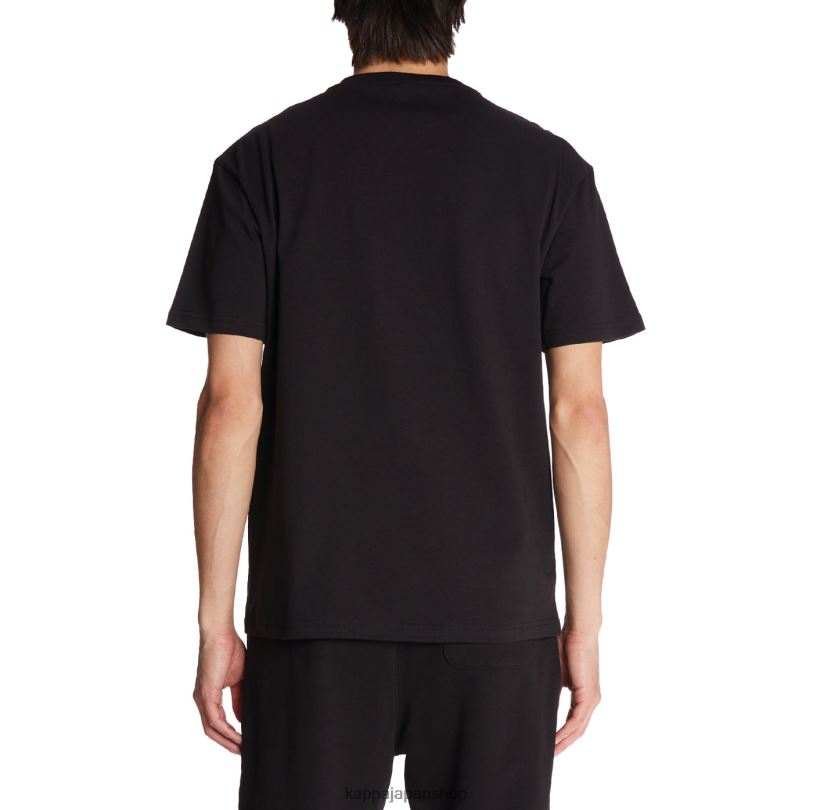 Kappa 男性 ローブジョバーニダルフィスTシャツ 黒 480LJ152