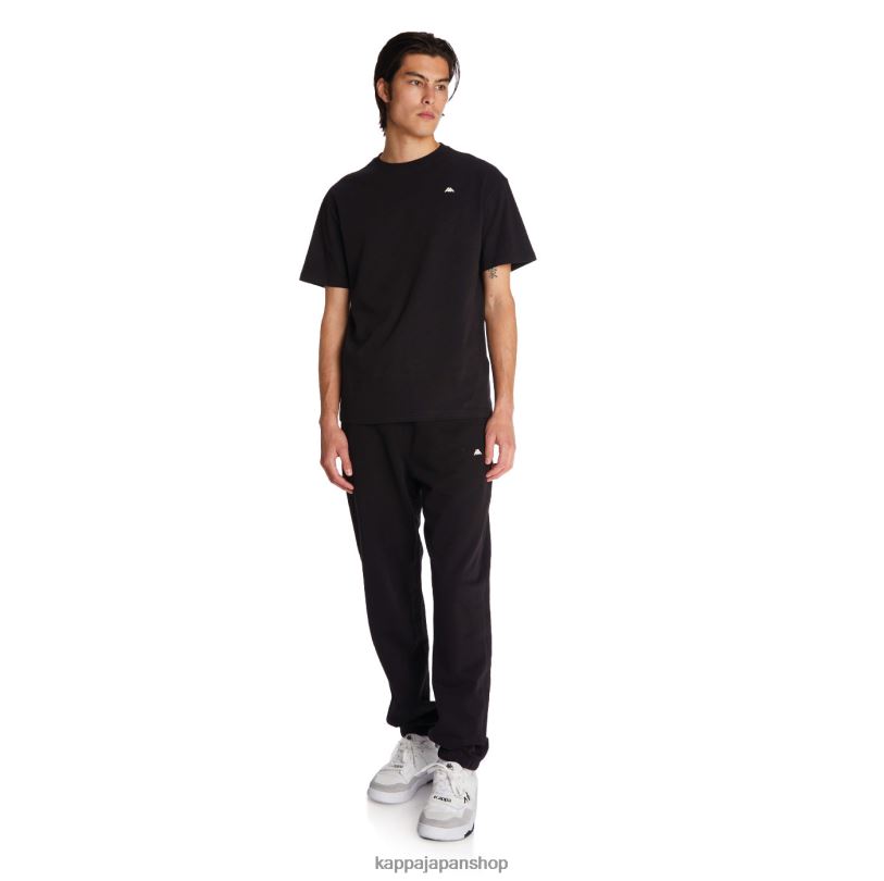 Kappa 男性 ローブジョバーニダルフィスTシャツ 黒 480LJ152