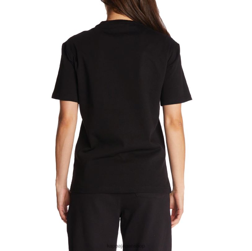 Kappa 男性 ローブジョバーニダルフィスTシャツ 黒 480LJ152