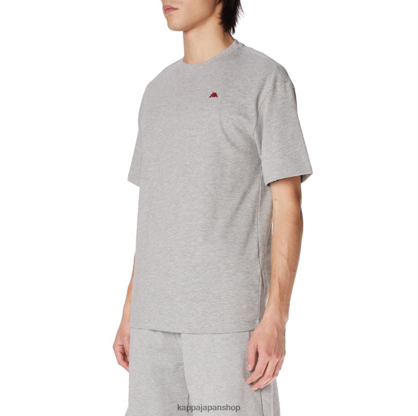 Kappa 男性 ローブジョバーニダルフィスTシャツ ライトグレー 480LJ153
