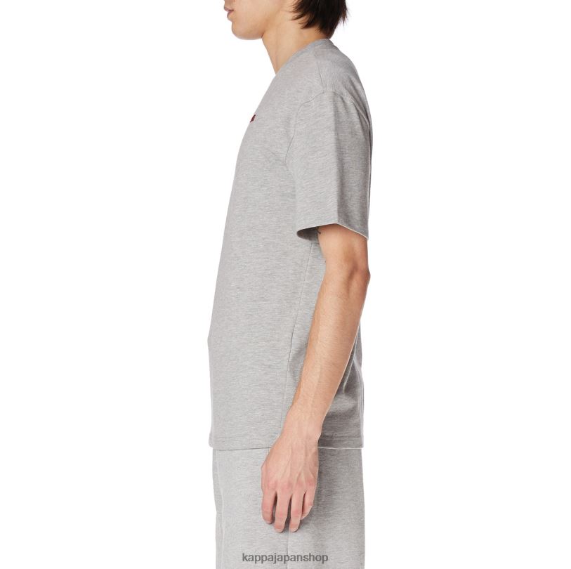 Kappa 男性 ローブジョバーニダルフィスTシャツ ライトグレー 480LJ153