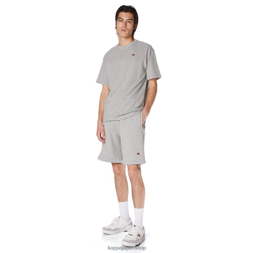 Kappa 男性 ローブジョバーニダルフィスTシャツ ライトグレー 480LJ153