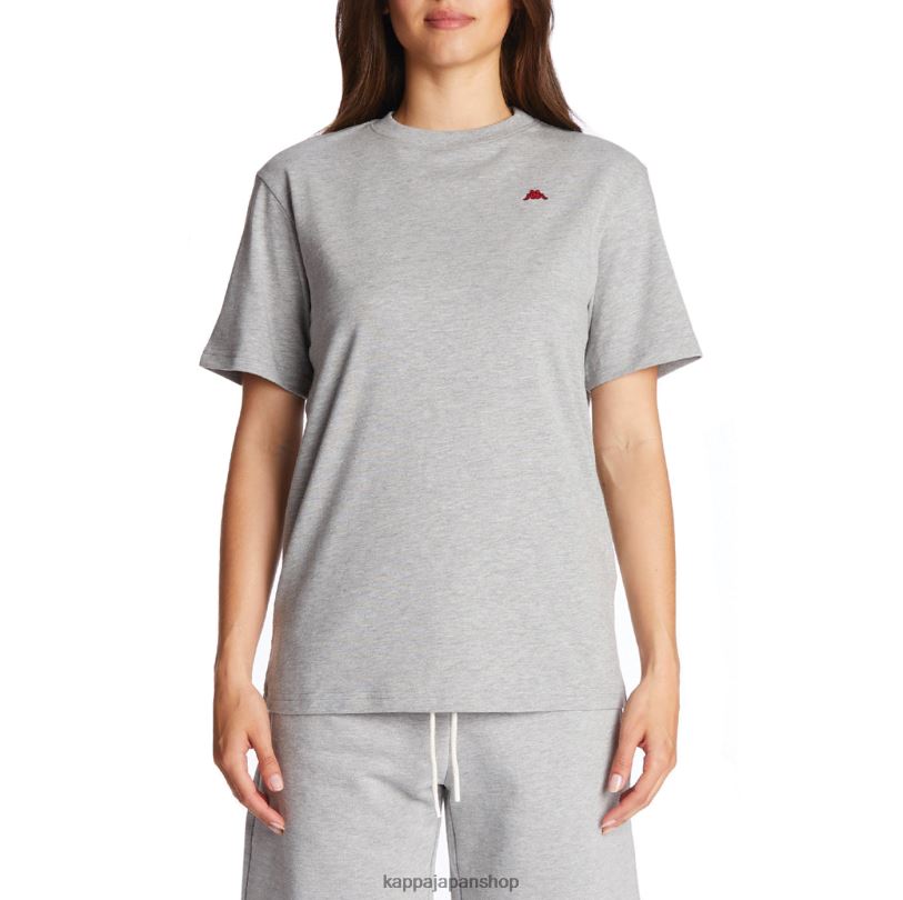 Kappa 男性 ローブジョバーニダルフィスTシャツ ライトグレー 480LJ153