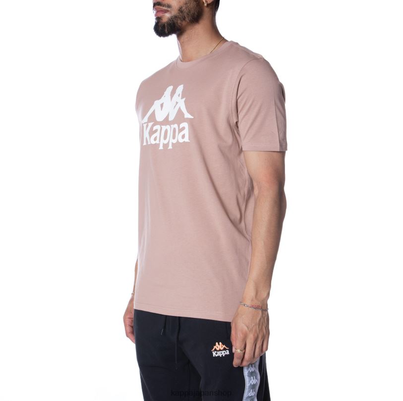 Kappa 男性 本物のエステッシ Tシャツ ベージュ 480LJ156