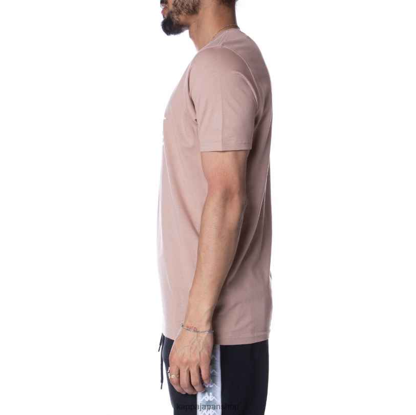 Kappa 男性 本物のエステッシ Tシャツ ベージュ 480LJ156