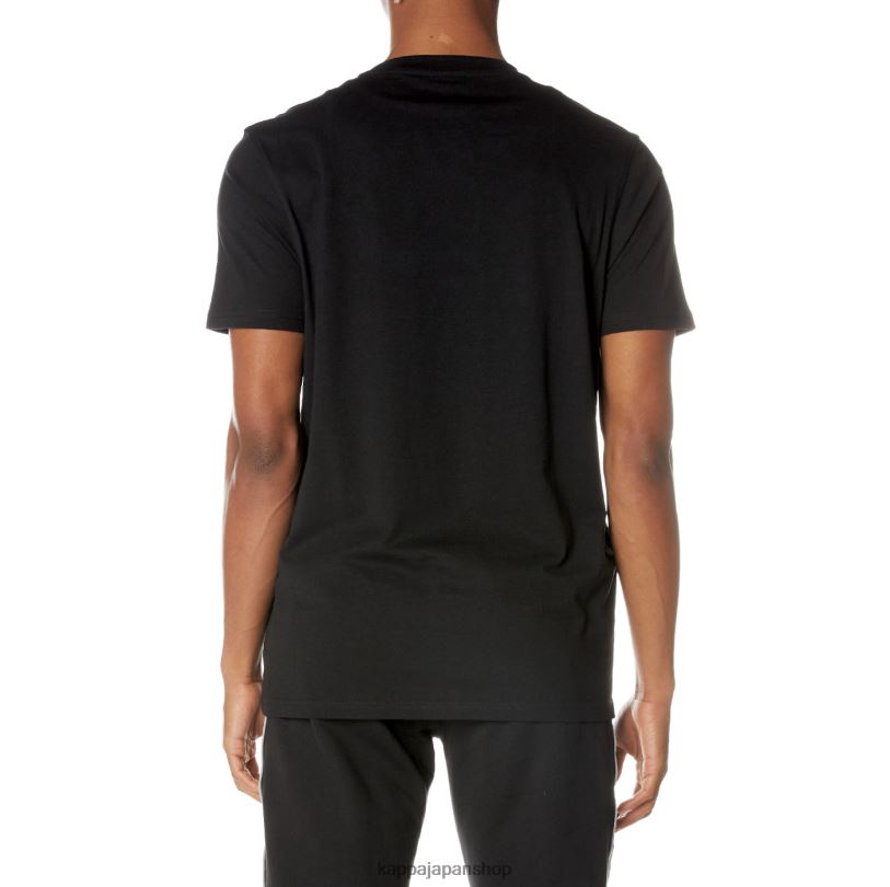 Kappa 男性 本物のヴァンガードTシャツ 漆黒 480LJ162