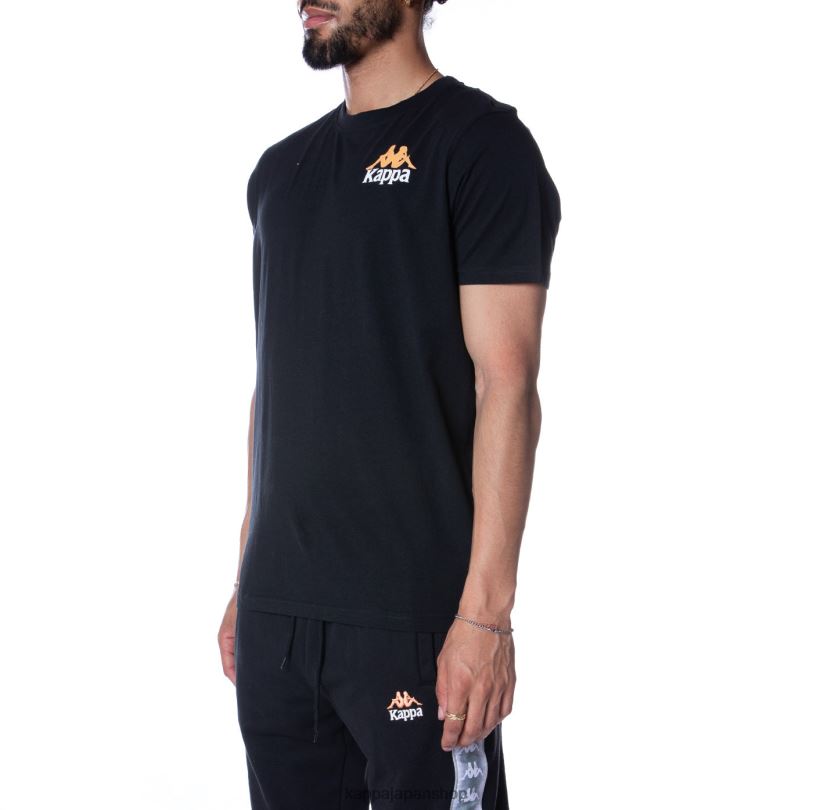 Kappa 男性 本物のエイブルズTシャツ 漆黒 480LJ165