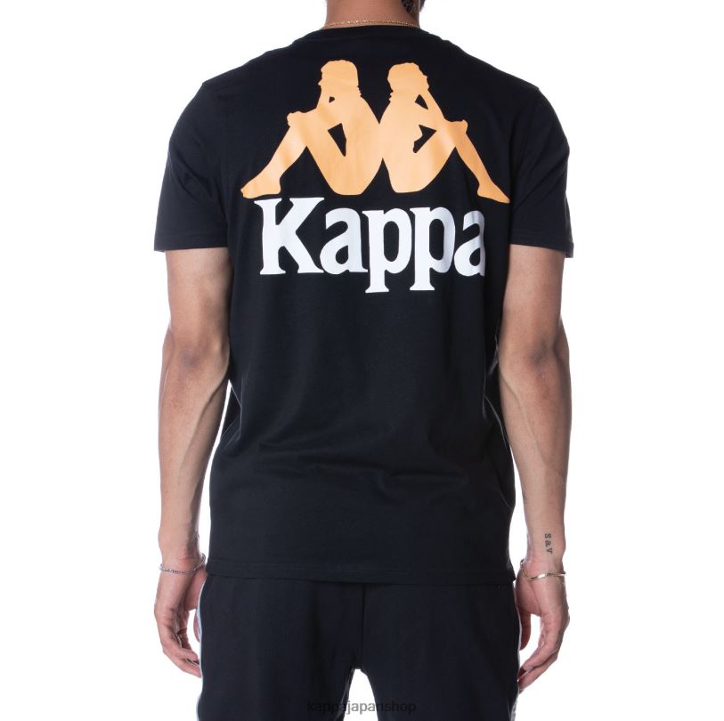 Kappa 男性 本物のエイブルズTシャツ 漆黒 480LJ165