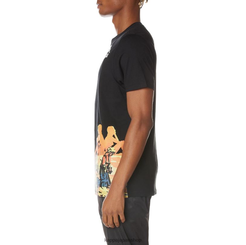Kappa 男性 本物の牧場Tシャツ 漆黒 480LJ166