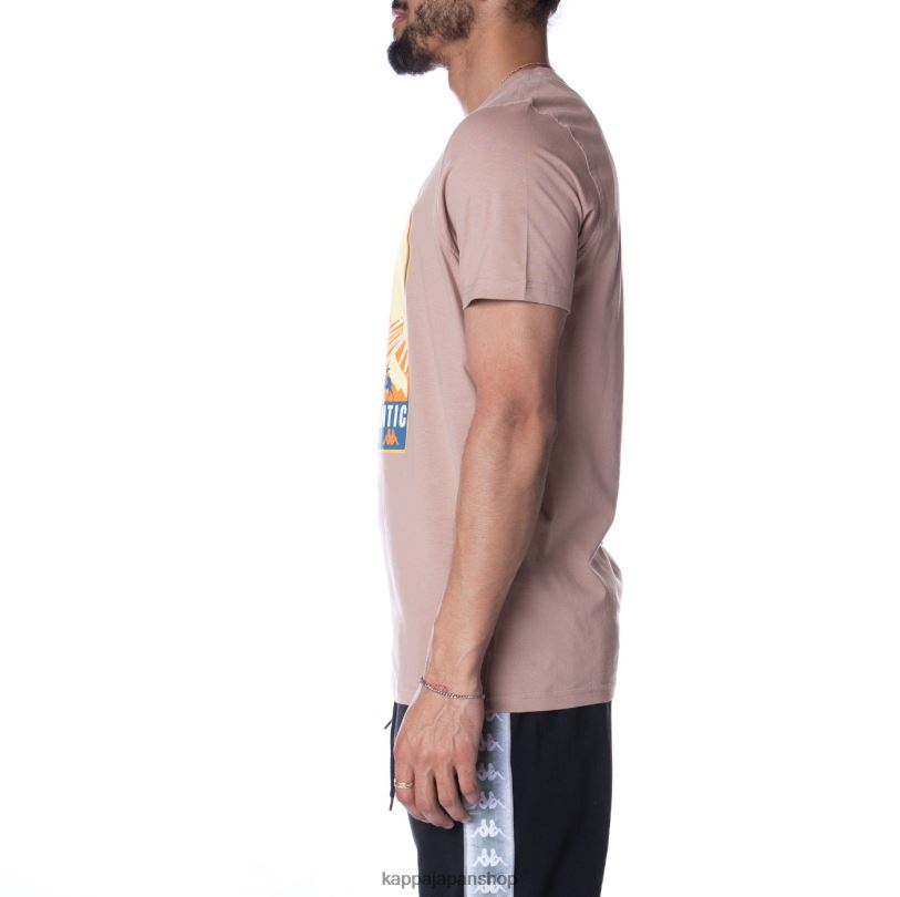 Kappa 男性 本物のオシリスTシャツ ベージュ 480LJ167