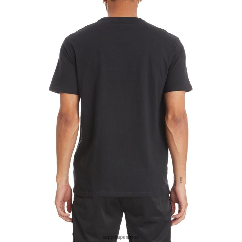 Kappa 男性 本物のエステッシ Tシャツ 黒、白 480LJ189