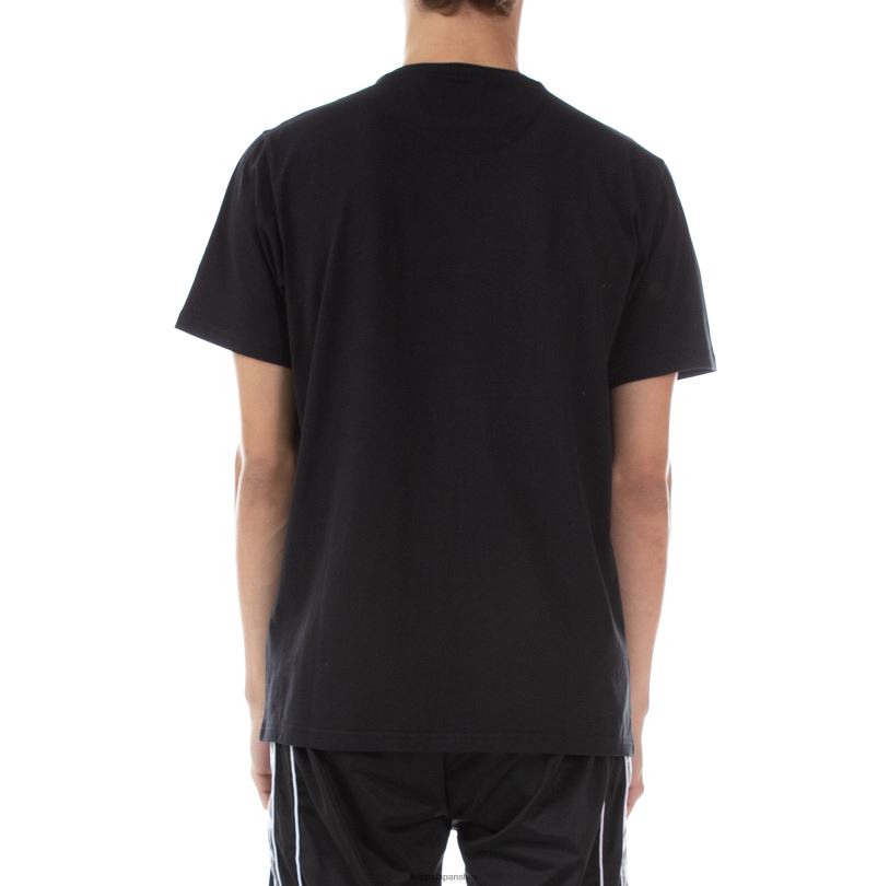 Kappa 男性 本物のエステッシ Tシャツ 黒、白 480LJ190