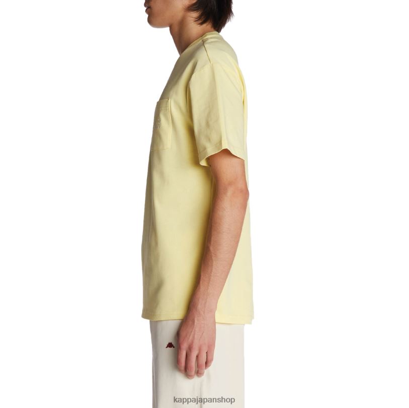 Kappa 男性 ローブジョバーニミルファクTシャツ 黄色 480LJ195