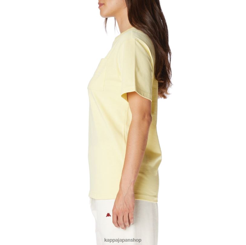 Kappa 男性 ローブジョバーニミルファクTシャツ 黄色 480LJ195