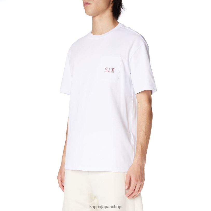 Kappa 男性 ローブジョバーニミルファクTシャツ 白 480LJ196