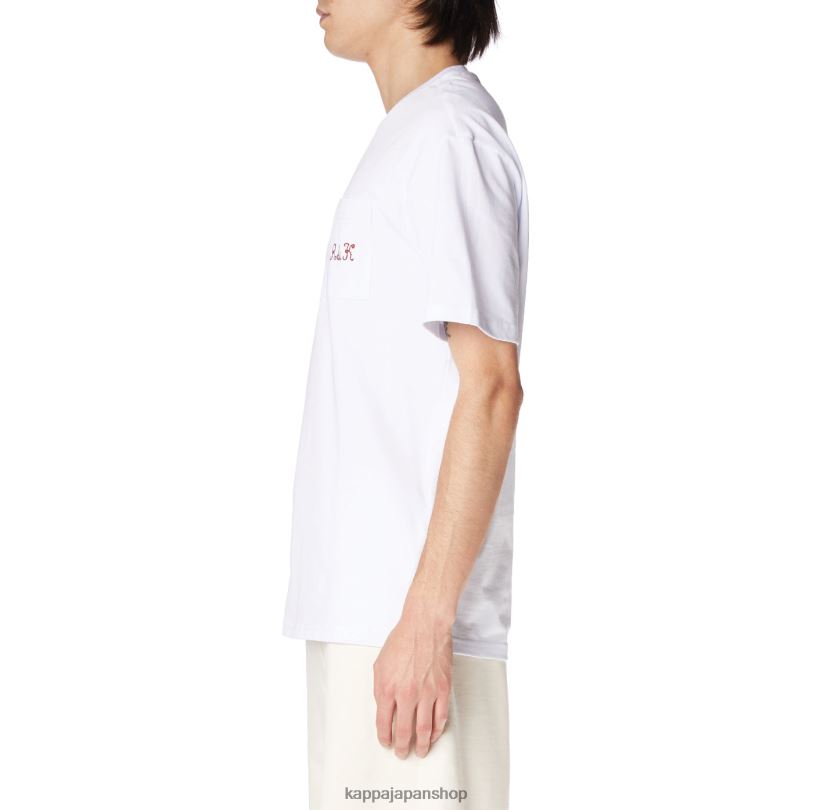 Kappa 男性 ローブジョバーニミルファクTシャツ 白 480LJ196