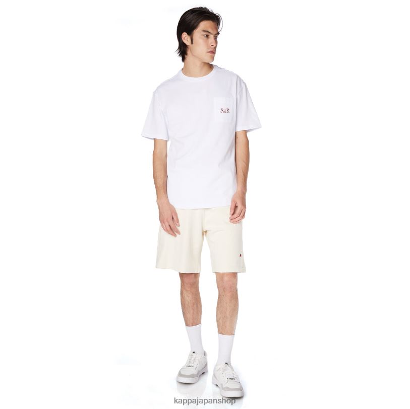 Kappa 男性 ローブジョバーニミルファクTシャツ 白 480LJ196