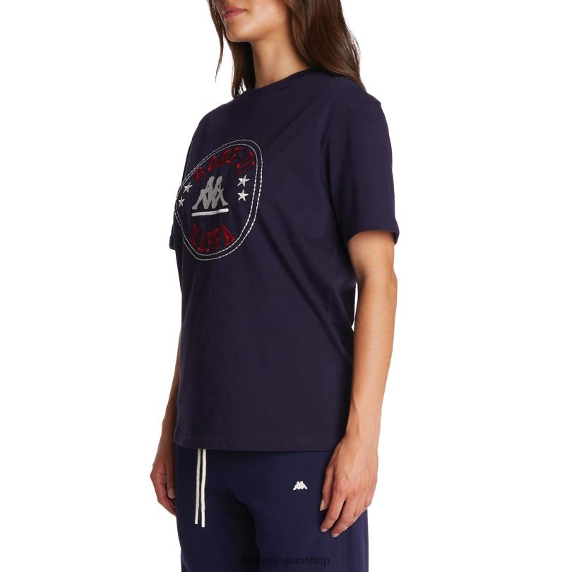 Kappa 男性 ローブ ジョバーニ レヴァティ Tシャツ 海軍 480LJ198