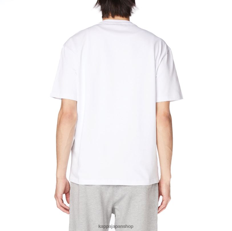 Kappa 男性 ローブジョバーニダルフィスTシャツ 白 480LJ201