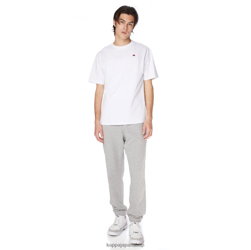 Kappa 男性 ローブジョバーニダルフィスTシャツ 白 480LJ201