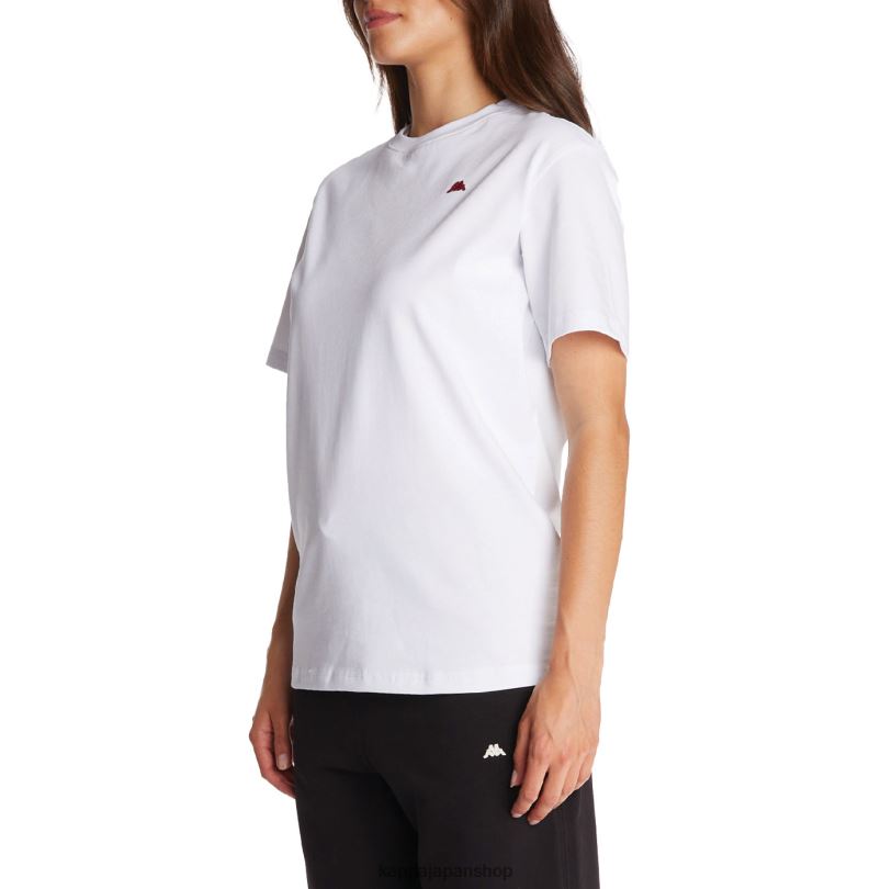 Kappa 男性 ローブジョバーニダルフィスTシャツ 白 480LJ201