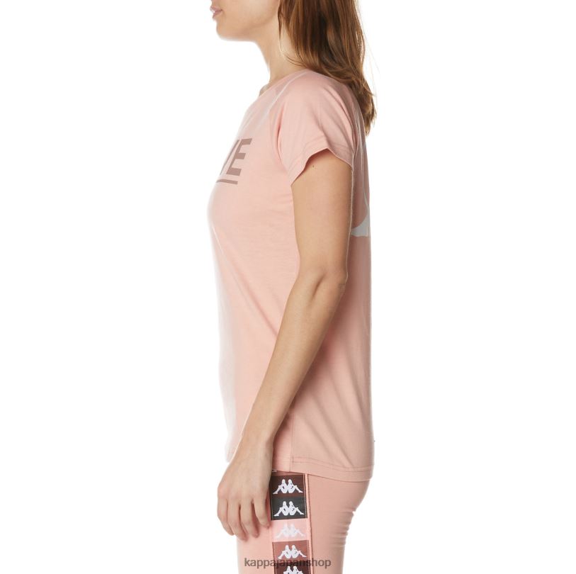 Kappa 女性 本物のグルニチャTシャツ ピンク 480LJ379