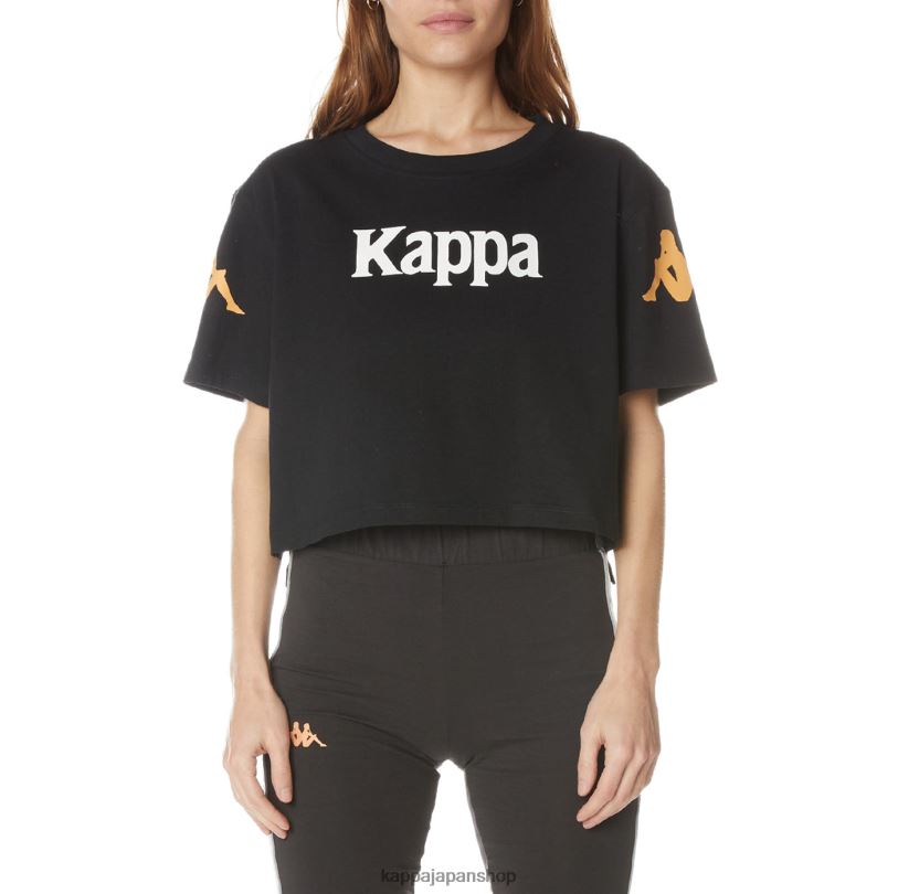Kappa 女性 オーセンティックアミルクTシャツ 漆黒 480LJ382